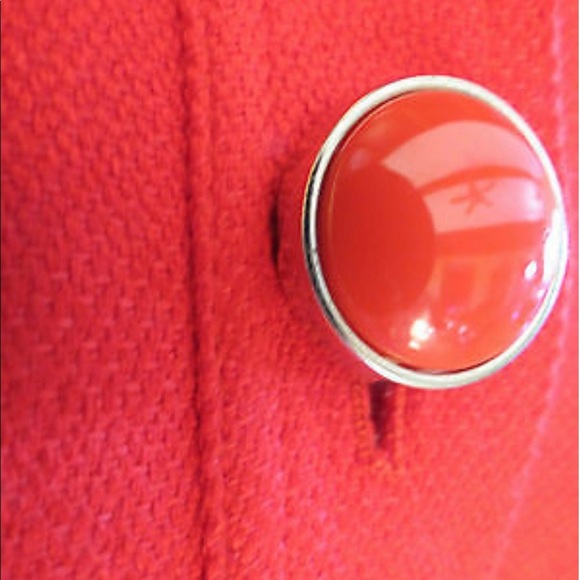 NYGARD Collection | Red Cropped Jacket with Black Buttons - Picture 9 of 9